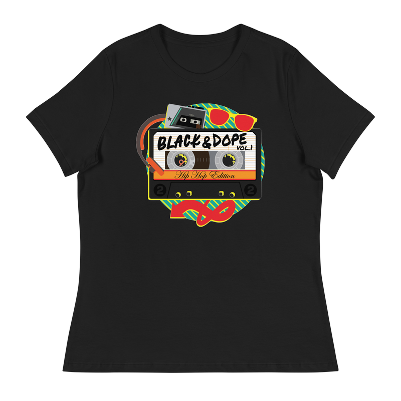 Ladies Hip Hop Mix Tape Tshirt