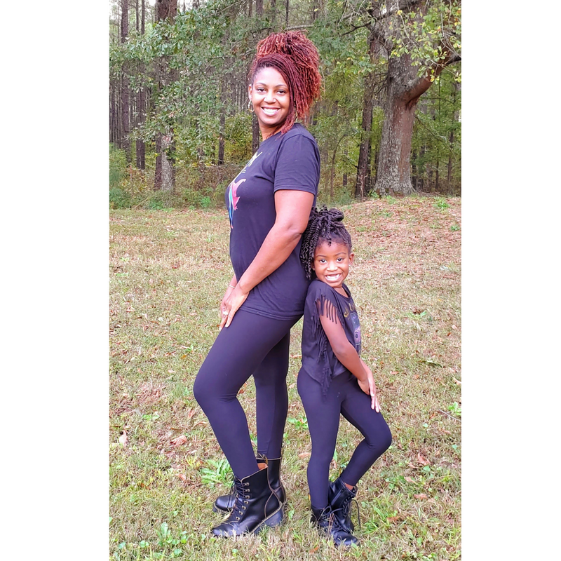 Mommy & Me Stretchy Leggings - Black – Prim & Saucy Boutique
